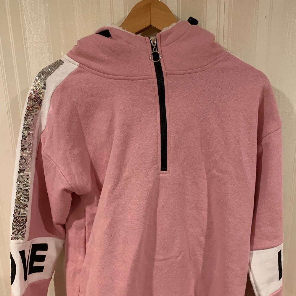 No Boundaries Pink Tunic Hoodie